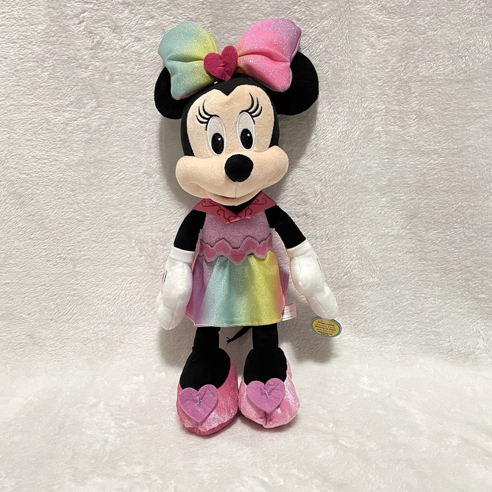Disney Junior Minnie Mouse Sparkle and Sing 15" Plush Stuffed Toy Tested Works